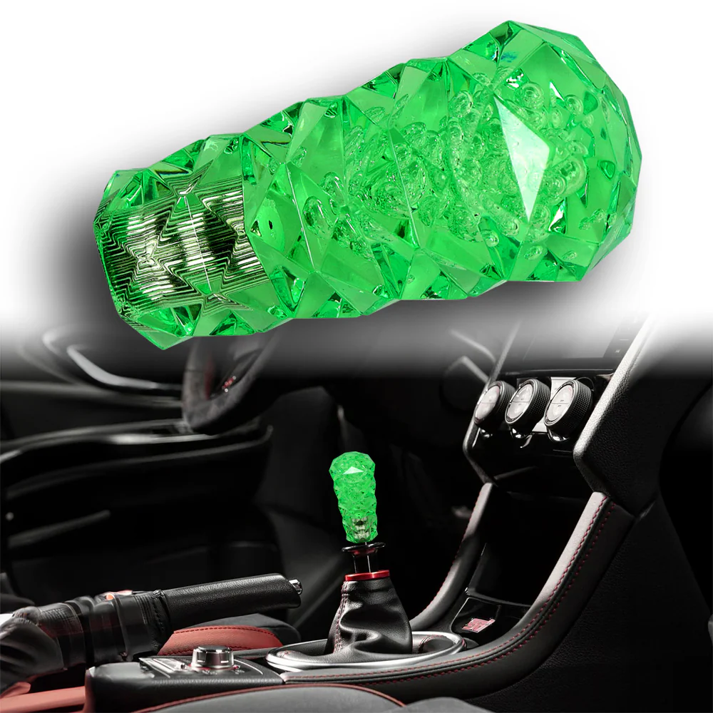 Universal 3D Diamond Crystal VIP Manual Bubble Shifter Shift Knob Head - 10CM - Image 5