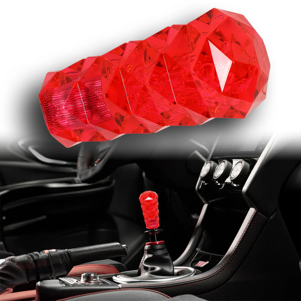 Universal 3D Diamond Crystal VIP Manual Bubble Shifter Shift Knob Head - 10CM - Image 6