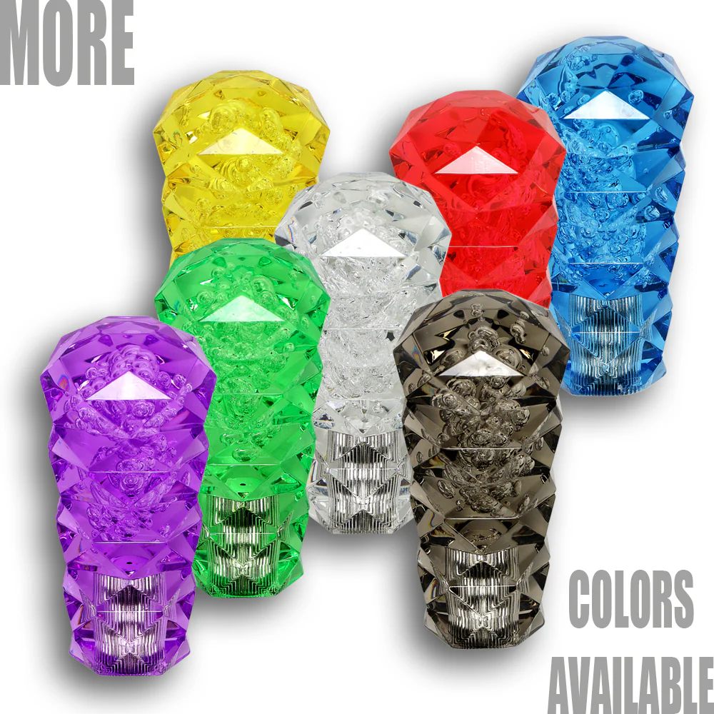 Universal 3D Diamond Crystal VIP Manual Bubble Shifter Shift Knob Head - 10CM - Image 8