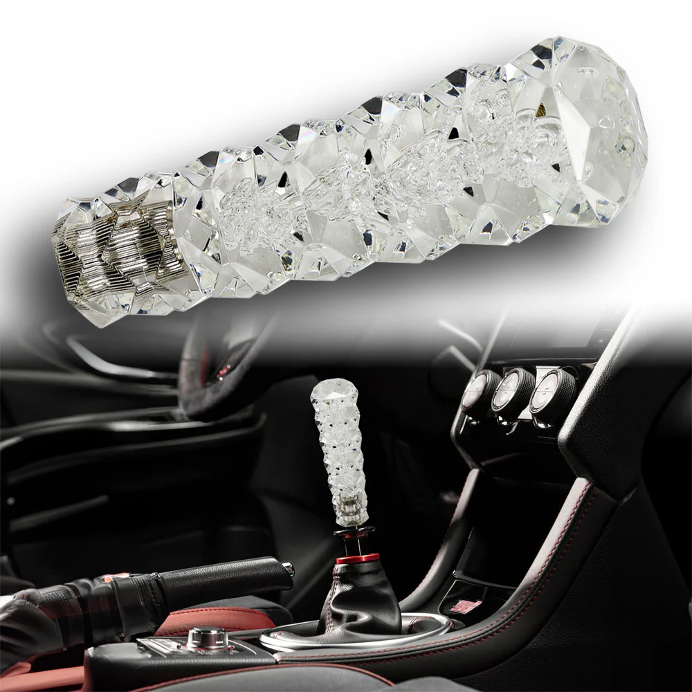 Universal 3D Diamond Crystal VIP Manual Bubble Shifter Shift Knob Head - 15CM - Image 2