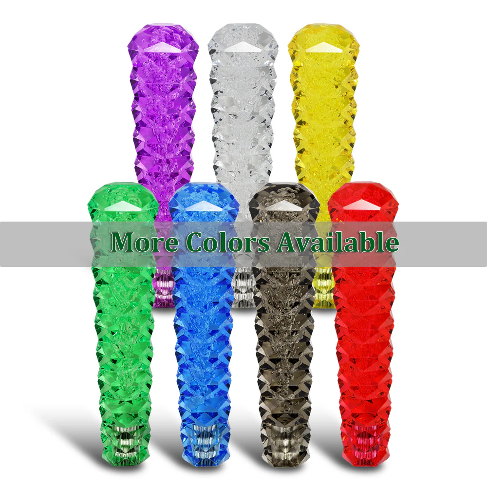 Universal 3D Diamond Crystal VIP Manual Bubble Shifter Shift Knob Head - 20CM - Image 8