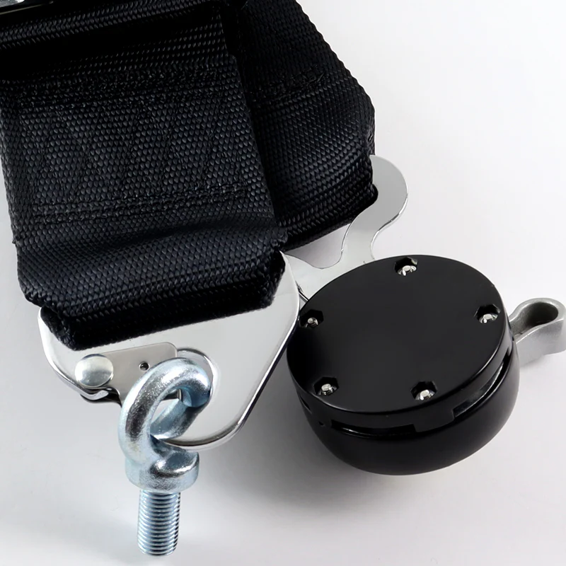 Universal 4 Point Black Camlock Quick Release Car Seat Belt Harness F OMP Racing 3" - Image 5