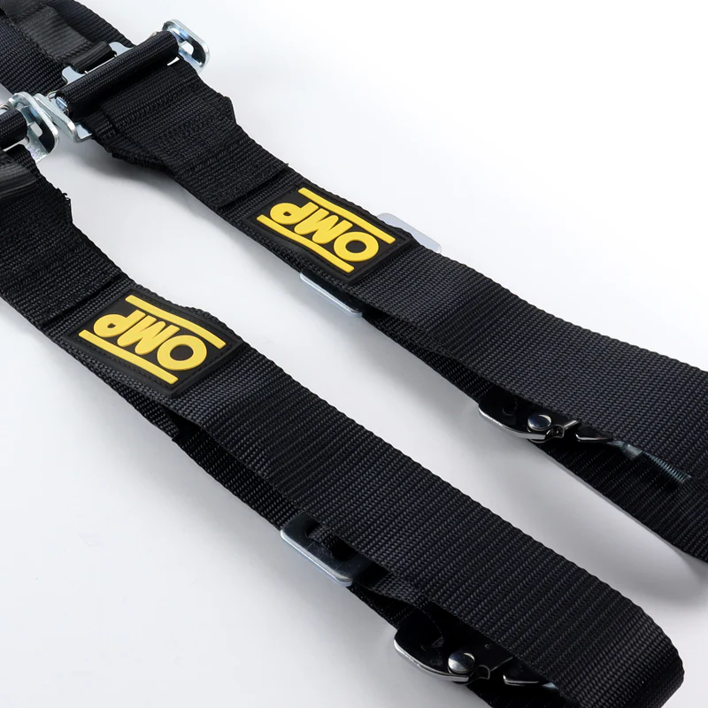Universal 4 Point Black Camlock Quick Release Car Seat Belt Harness F OMP Racing 3" - Image 6