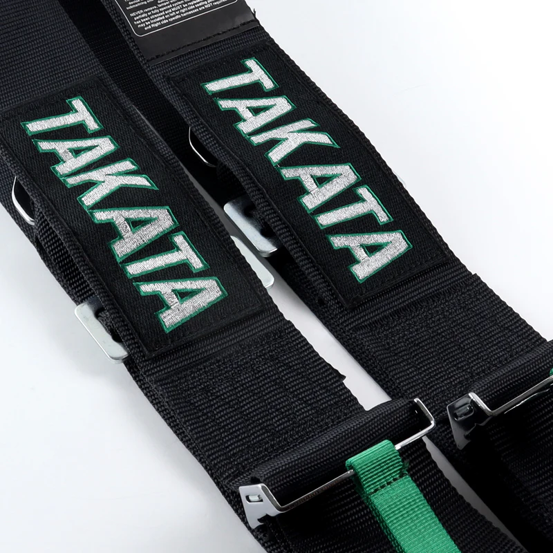 Universal 4 Point Black Camlock Quick Release Car Seat Belt Snap-On Harness TAKATA Racing 3" - Image 4