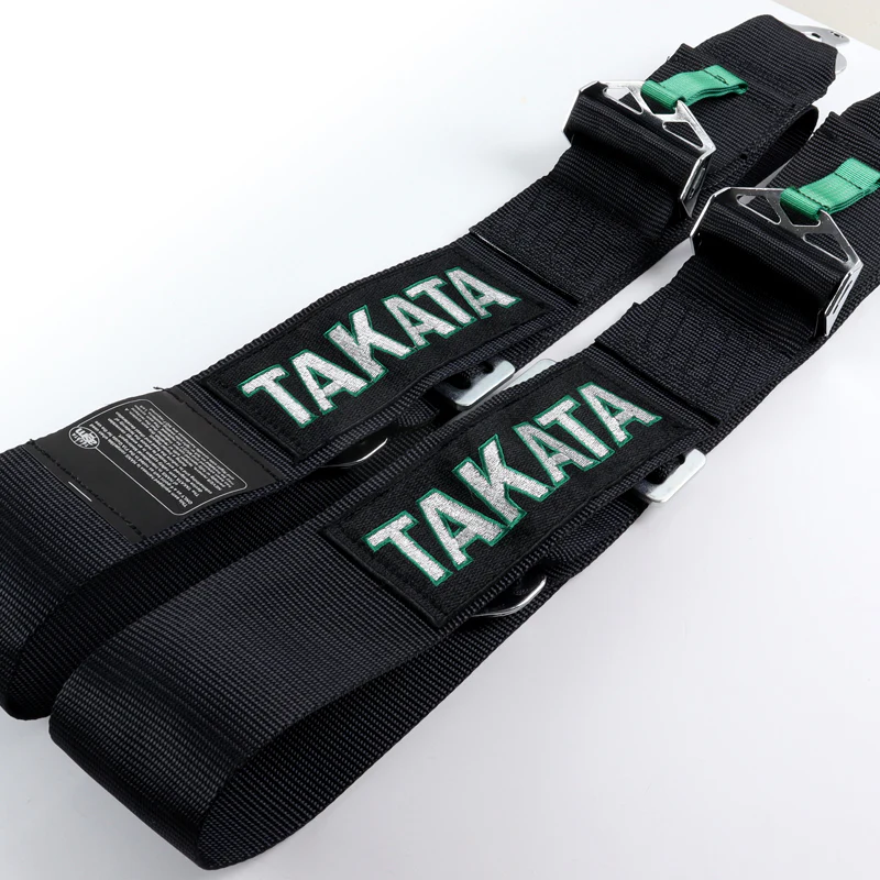 Universal 4 Point Black Camlock Quick Release Car Seat Belt Snap-On Harness TAKATA Racing 3" - Image 5