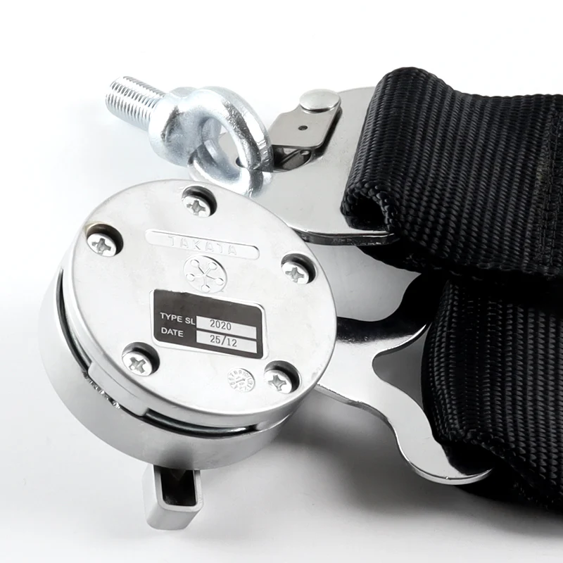 Universal 4 Point Black Camlock Quick Release Car Seat Belt Snap-On Harness TAKATA Racing 3" - Image 7