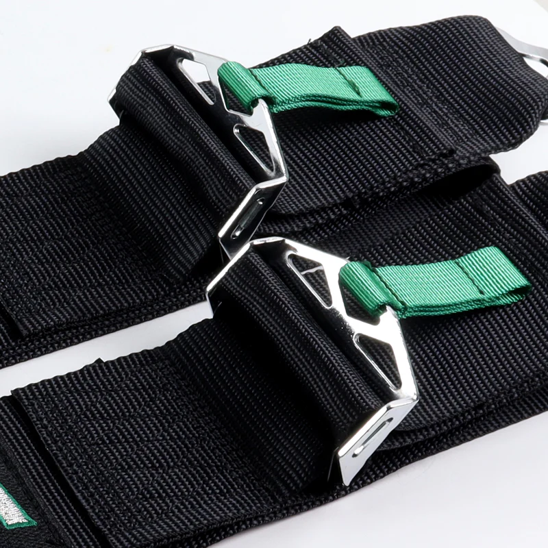 Universal 4 Point Black Camlock Quick Release Car Seat Belt Snap-On Harness TAKATA Racing 3" - Image 8