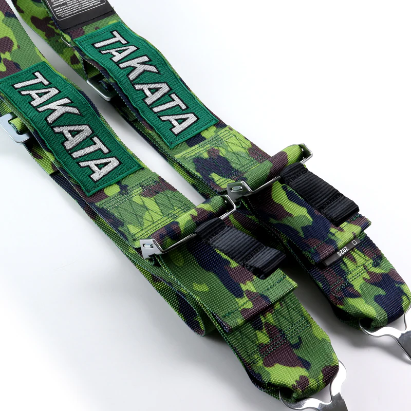 Universal 4 Point Camouflage Camlock Quick Release Car Seat Belt Snap-On Harness TAKATA Racing 3" - Image 3