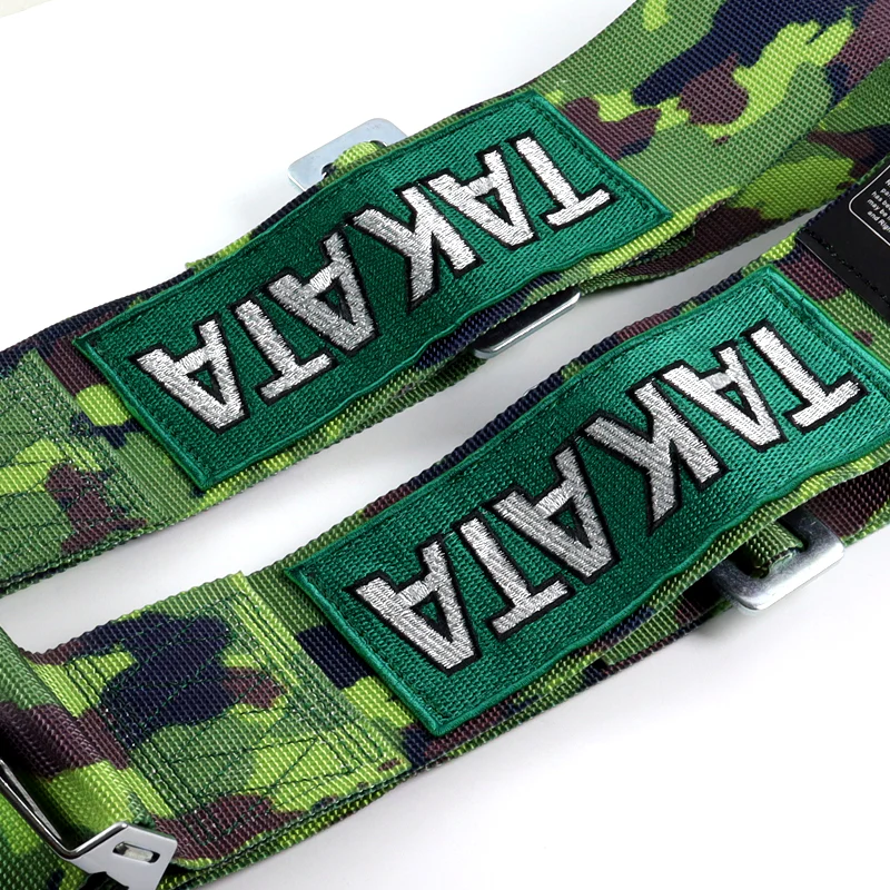 Universal 4 Point Camouflage Camlock Quick Release Car Seat Belt Snap-On Harness TAKATA Racing 3" - Image 5