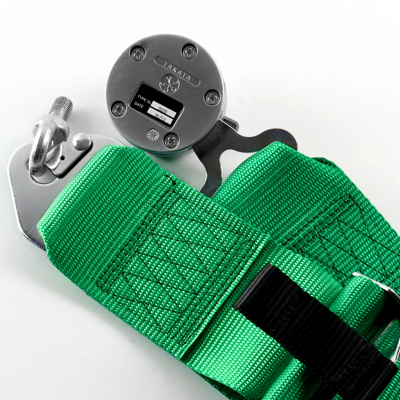 Universal 4 Point Green Camlock Quick Release Car Seat Belt Snap-On Harness TAKATA Racing 3" - Image 4