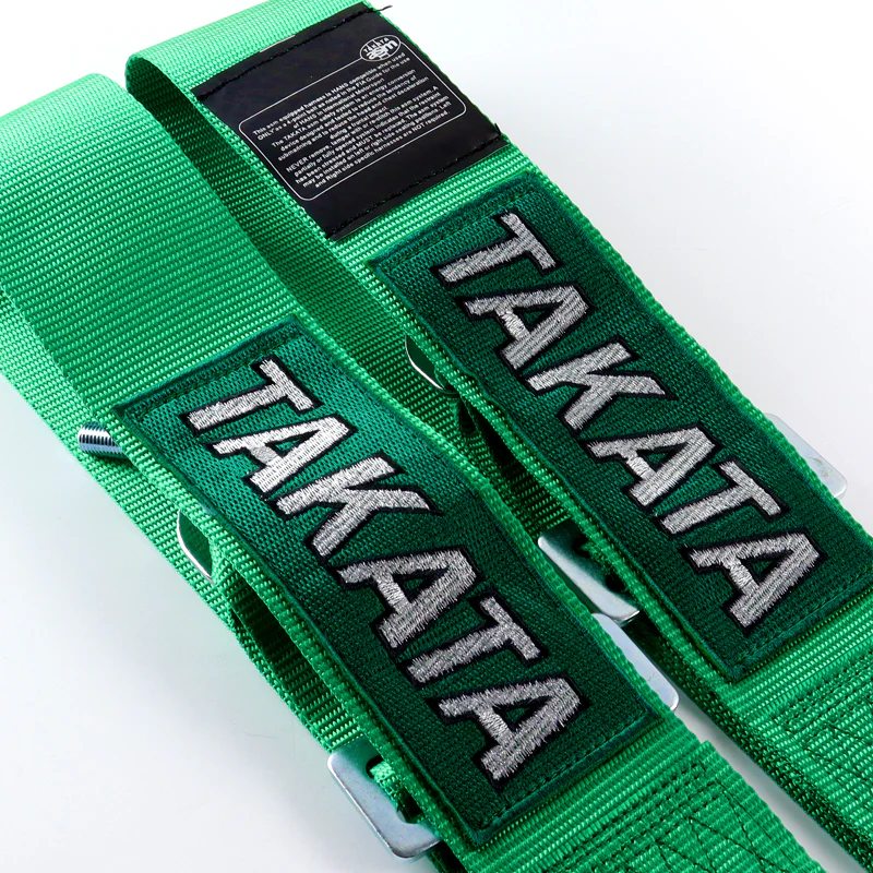 Universal 4 Point Green Camlock Quick Release Car Seat Belt Snap-On Harness TAKATA Racing 3" - Image 5