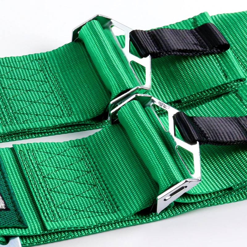 Universal 4 Point Green Camlock Quick Release Car Seat Belt Snap-On Harness TAKATA Racing 3" - Image 6