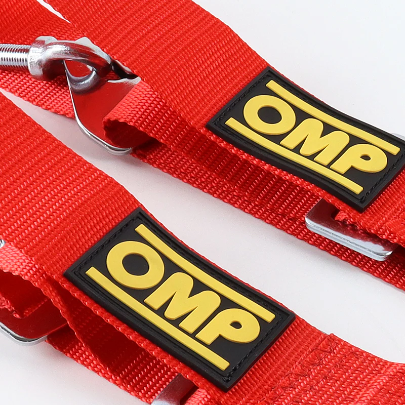 Universal 4 Point Red Camlock Quick Release Car Seat Belt Harness F OMP Racing 3" - Image 3