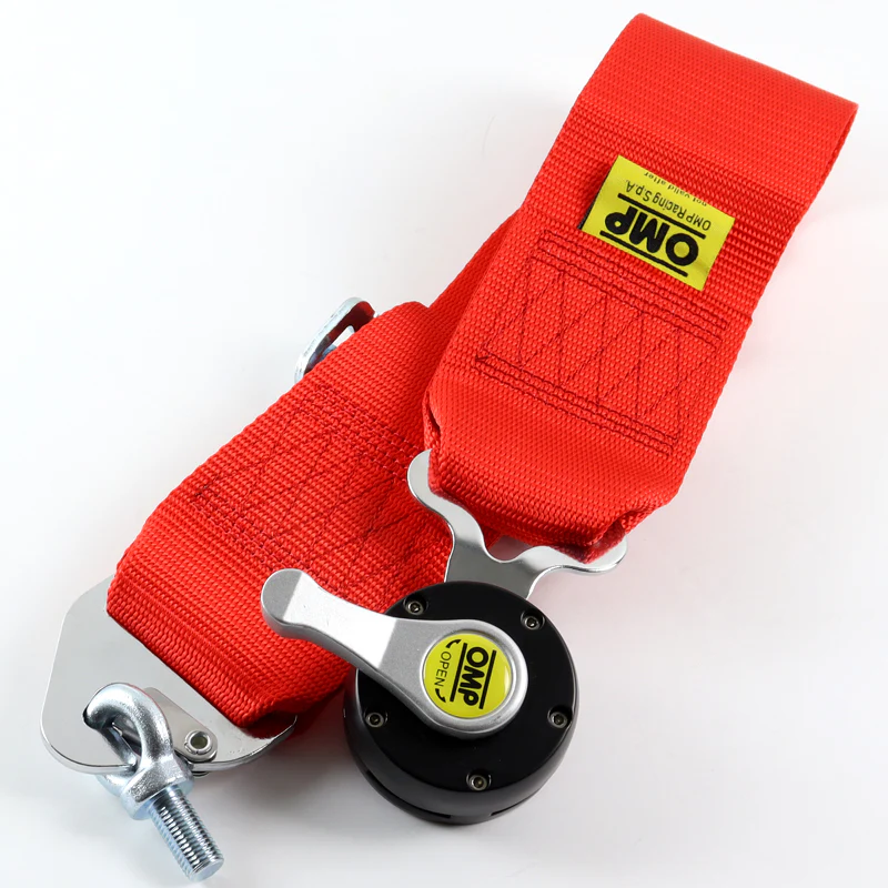 Universal 4 Point Red Camlock Quick Release Car Seat Belt Harness F OMP Racing 3" - Image 4