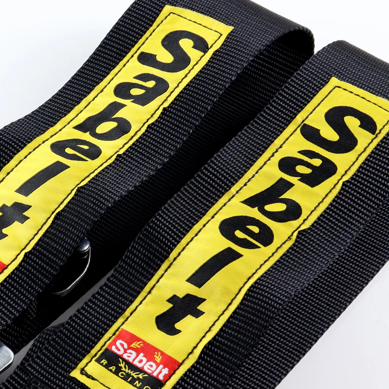 Universal 4 Point Black Camlock Quick Release Car Seat Belt Harness Sabelt Racing 3" - Image 4