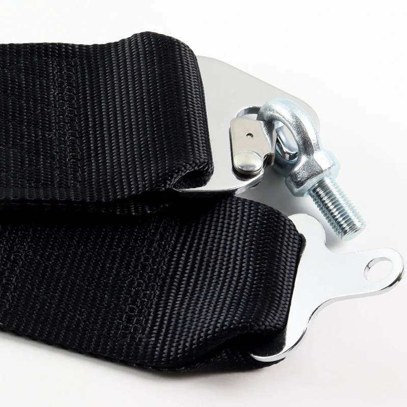 Universal 4 Point Black Camlock Quick Release Car Seat Belt Harness Sabelt Racing 3" - Image 5