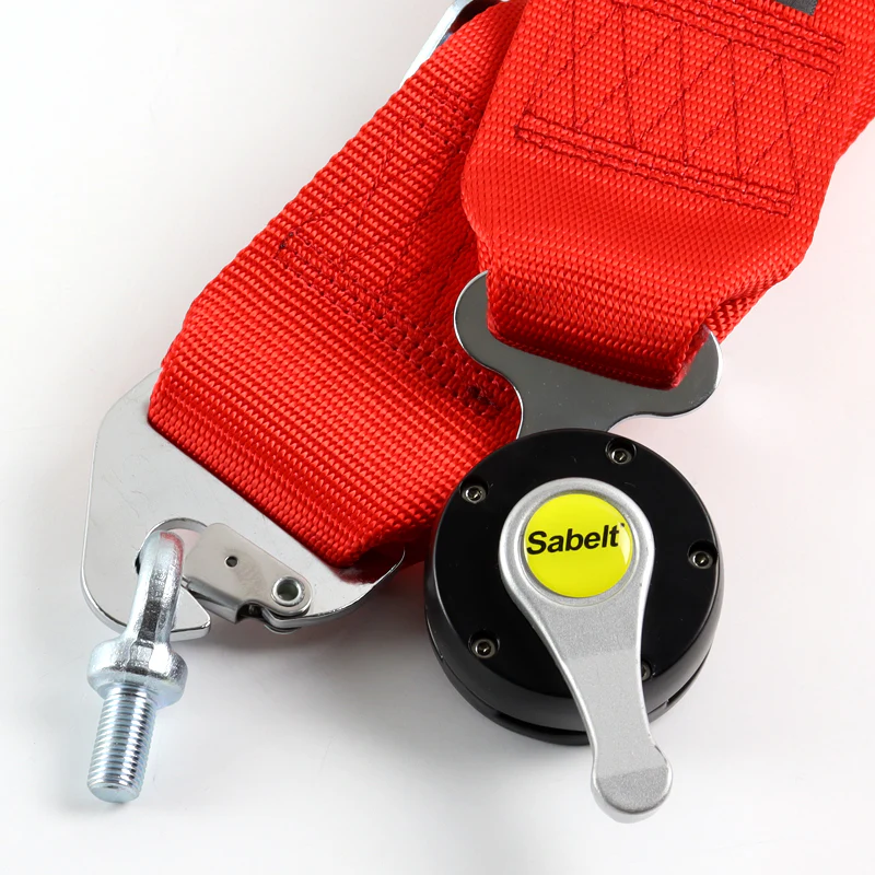 Universal 4 Point Red Camlock Quick Release Car Seat Belt Harness Sabelt Racing 3" - Image 3