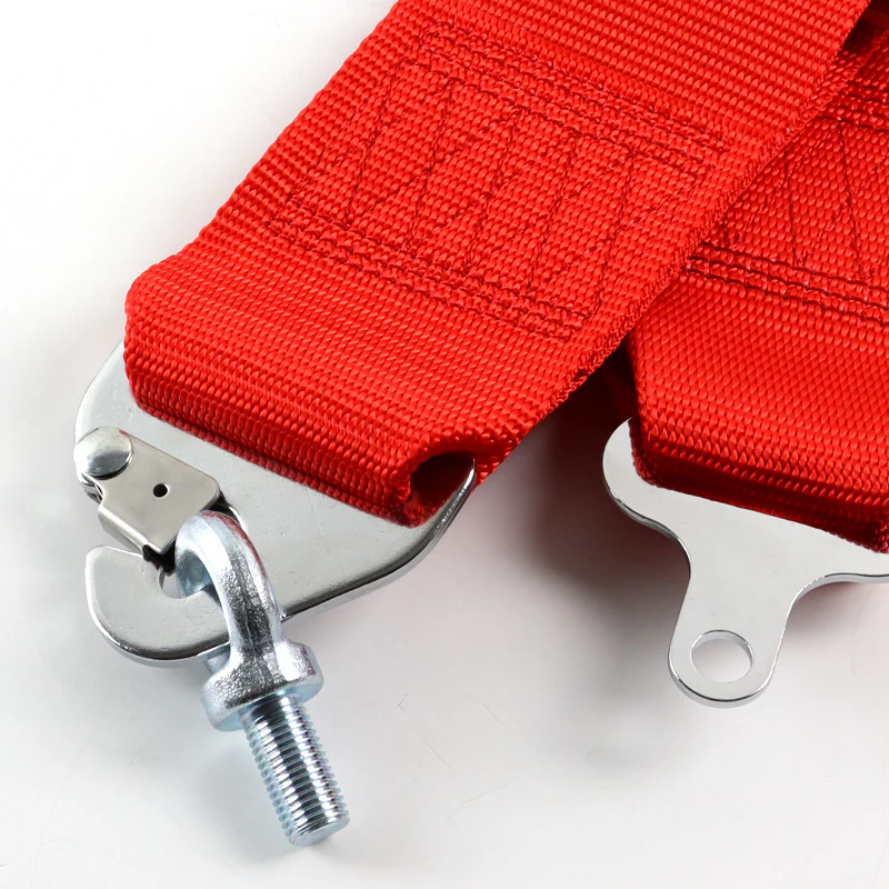 Universal 4 Point Red Camlock Quick Release Car Seat Belt Harness Sabelt Racing 3" - Image 7