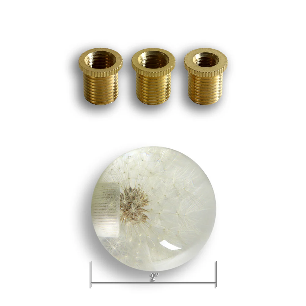 Universal 54MM Racing Crystal Ball Dandelion Real Flowers Shift Knob Shift Head - Image 4