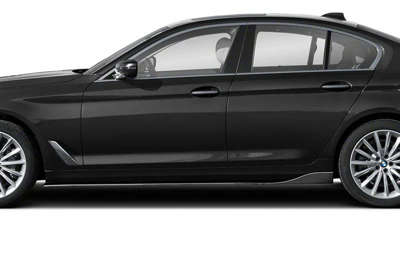 Universal 59" x 4" Painted Black Side Skirt Extension Rocker Splitters Diffuser Lip 6pcs with Subaru Carbon Fiber Windshield Banner - Image 6