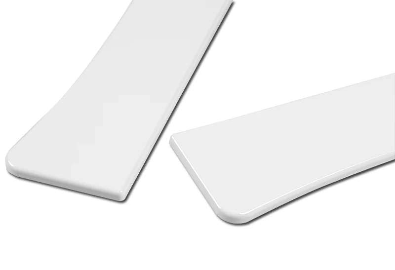 Universal 59" x 4" Painted White Side Skirt Extension Rocker Splitters Diffuser Lip 6pcs - Image 6