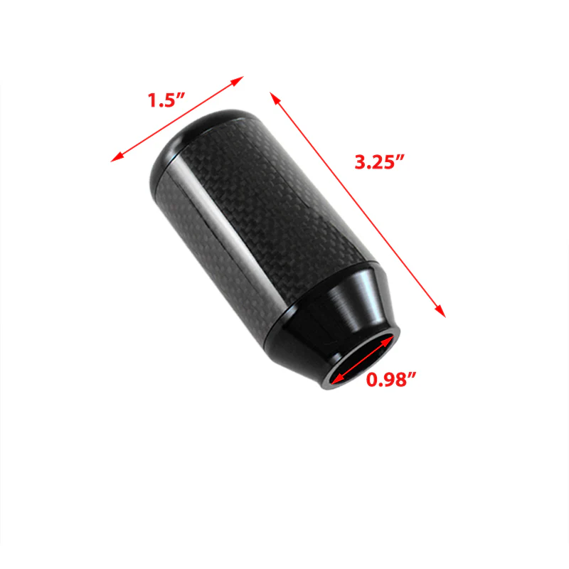 Universal 82MM - Black Carbon Fiber Car Auto Manual Gear Stick Lever Shift Knob - Image 5