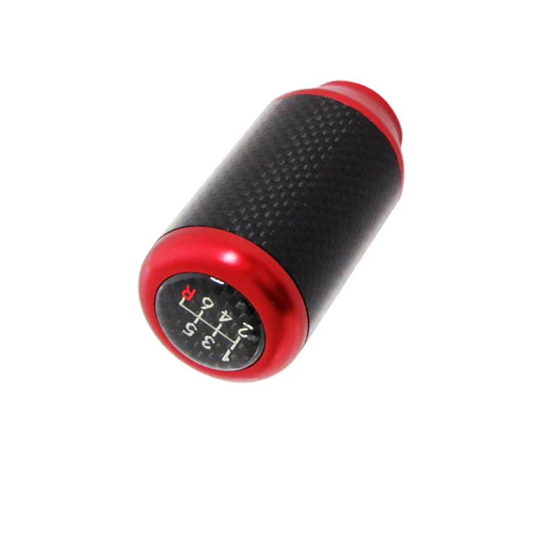 Universal 82MM - Red Carbon Fiber Car Auto Manual Gear Stick Lever Shift Knob - Image 3