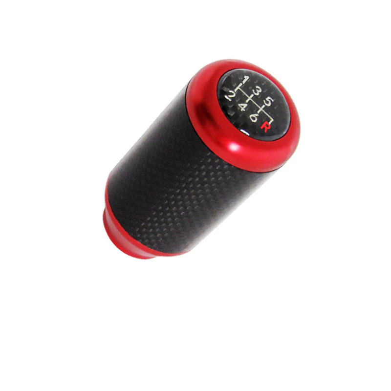 Universal 82MM - Red Carbon Fiber Car Auto Manual Gear Stick Lever Shift Knob - Image 7