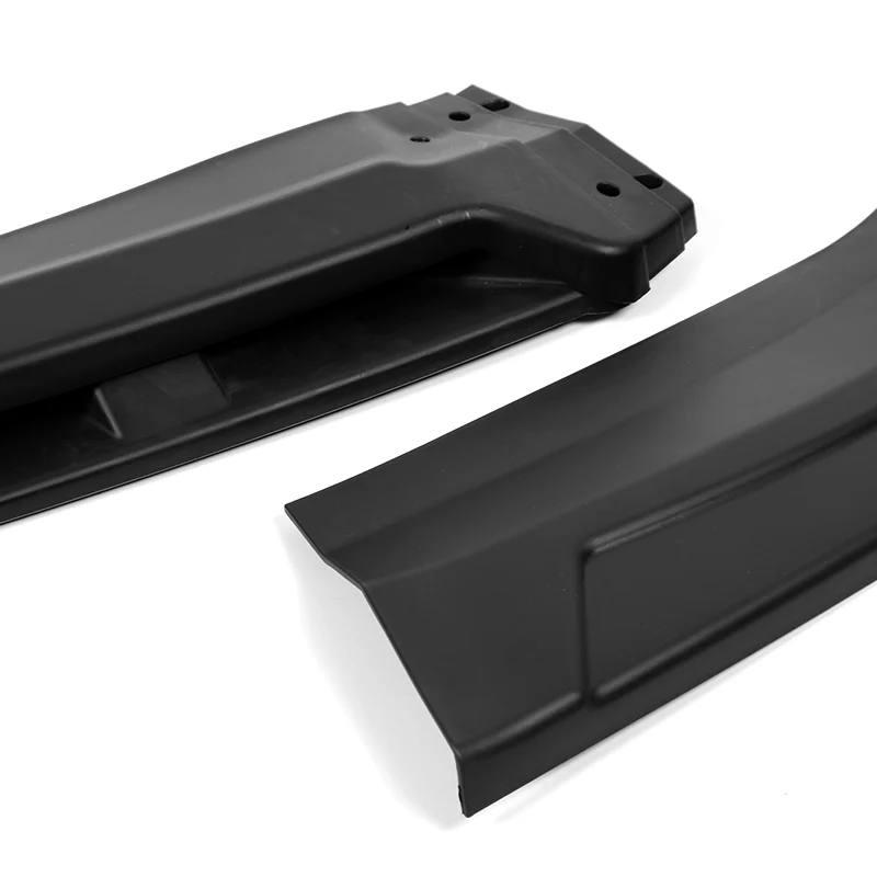 Universal Black Configurable of up 3-Different Style Front Bumper Body Splitter Spoiler Lip 4PCS - Image 2