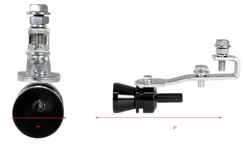 Universal Black Fake Turbo Blow-off Valve Sound Exhaust Whistle Simulator –Size M - Image 3