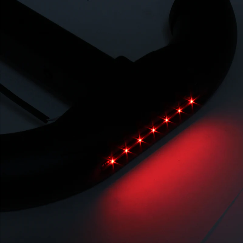 UNIVERSAL BULLY BLACK STEEL W/ LED BRAKE TAIL LIGHT HITCH REAR TOW TRAILER BACK STEP BAR 1.25" & 2" - Image 2