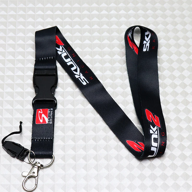 Skunk2 Racing Black Keychain Lanyard - Image 3