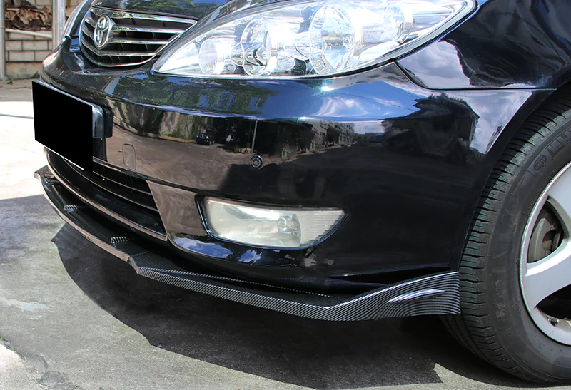 Universal Carbon Look Front Bumper Protector Body Kit Splitter Spoiler Lip 3-PCS - Image 5