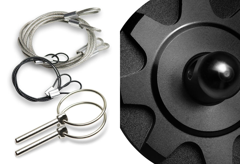Universal JDM Aluminum Racing Bonnet Hood Pin Lock Kit -Black - Image 2