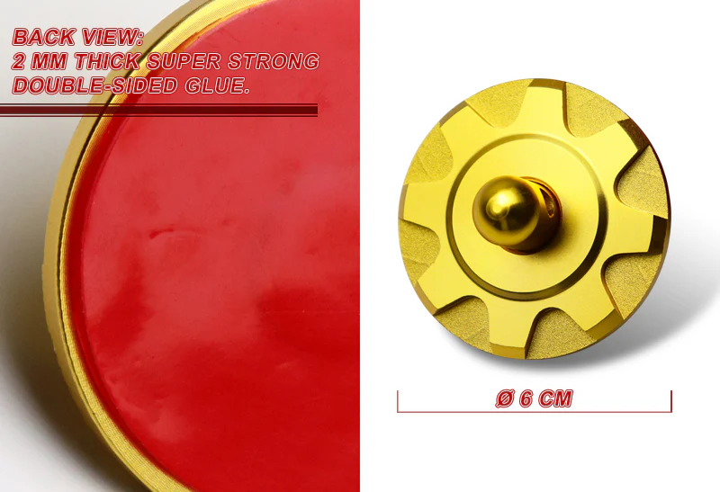 Universal JDM Aluminum Racing Bonnet Hood Pin Lock Kit -Golden - Image 3