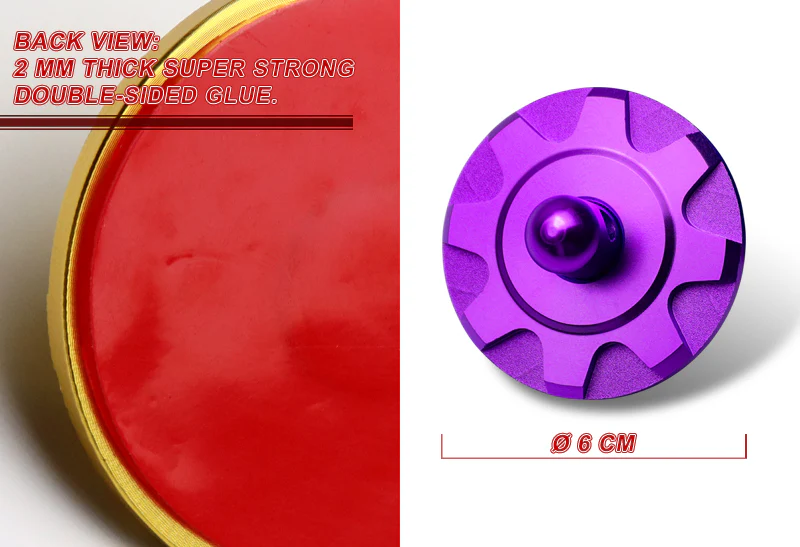 Universal JDM Aluminum Racing Bonnet Hood Pin Lock Kit -Purple - Image 3