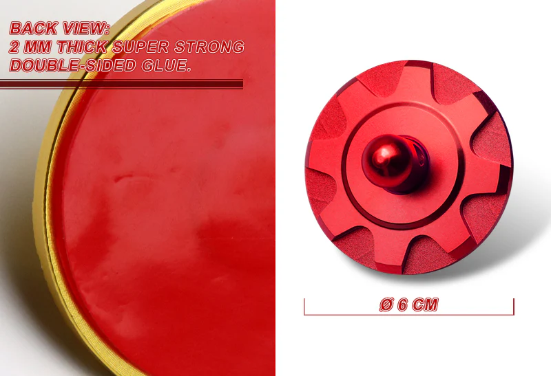 Universal JDM Aluminum Racing Bonnet Hood Pin Lock Kit -Red - Image 3