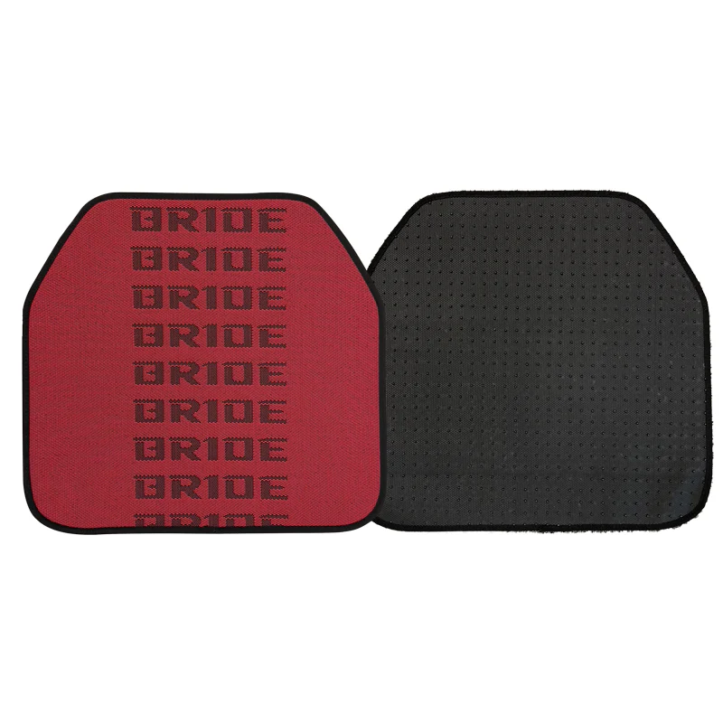 Universal JDM Bride Racing Fabric Red/Black Hybrid Floor Mats Interior Carpets 5PCS - Image 4