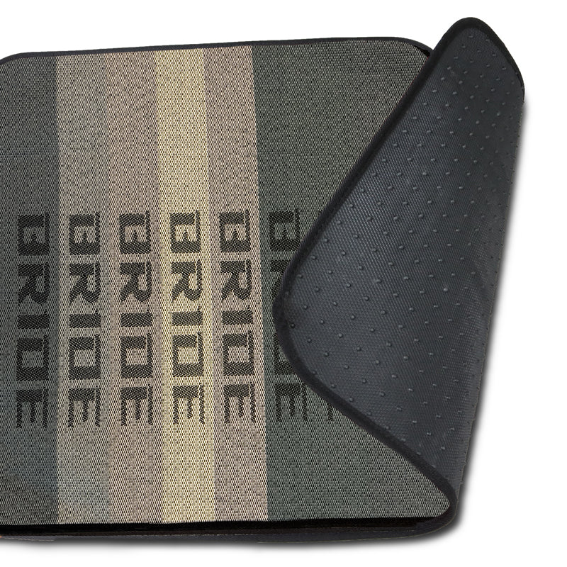 Universal JDM Bride Racing Gradation Set of 5PCS Hybrid Fabric Floor Mats with Seat Belt Covers - Image 10