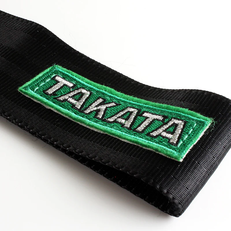 Takata Black Racing Tow Strap for Front / Rear Bumper - Image 2