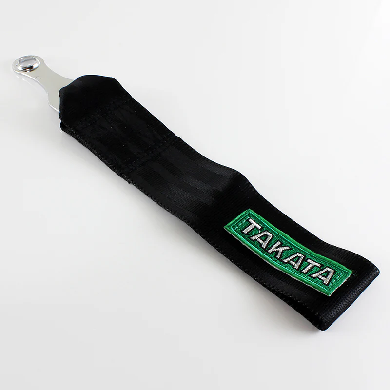 Takata Black Racing Tow Strap for Front / Rear Bumper - Image 4