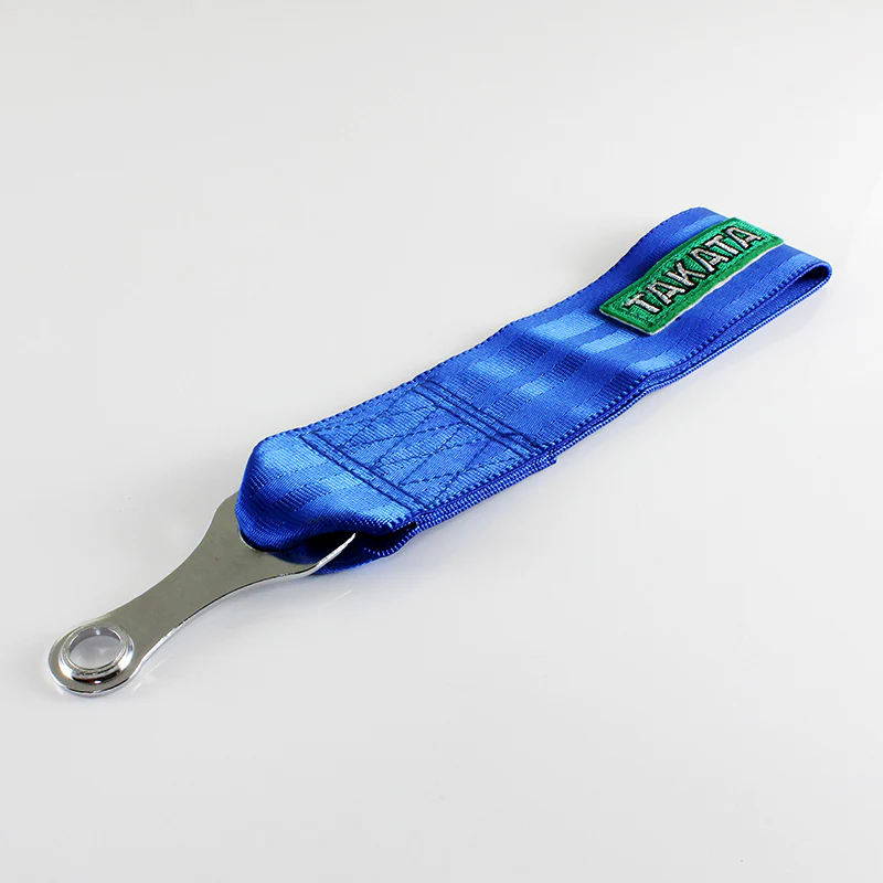 Takata Blue Racing Tow Strap for Front / Rear Bumper - Image 2