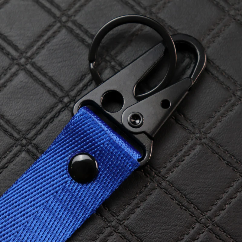 Universal Keychain Metal Key Ring Hook Nylon Strap Lanyard for ACURA Brand New - Image 2