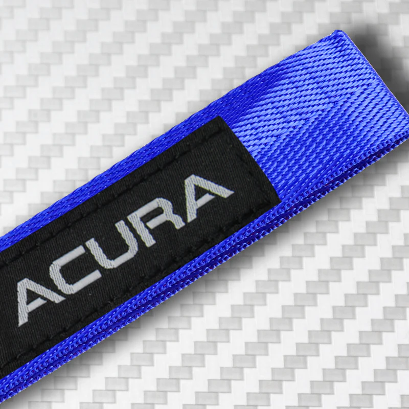 Universal Keychain Metal Key Ring Hook Nylon Strap Lanyard for ACURA Brand New - Image 6