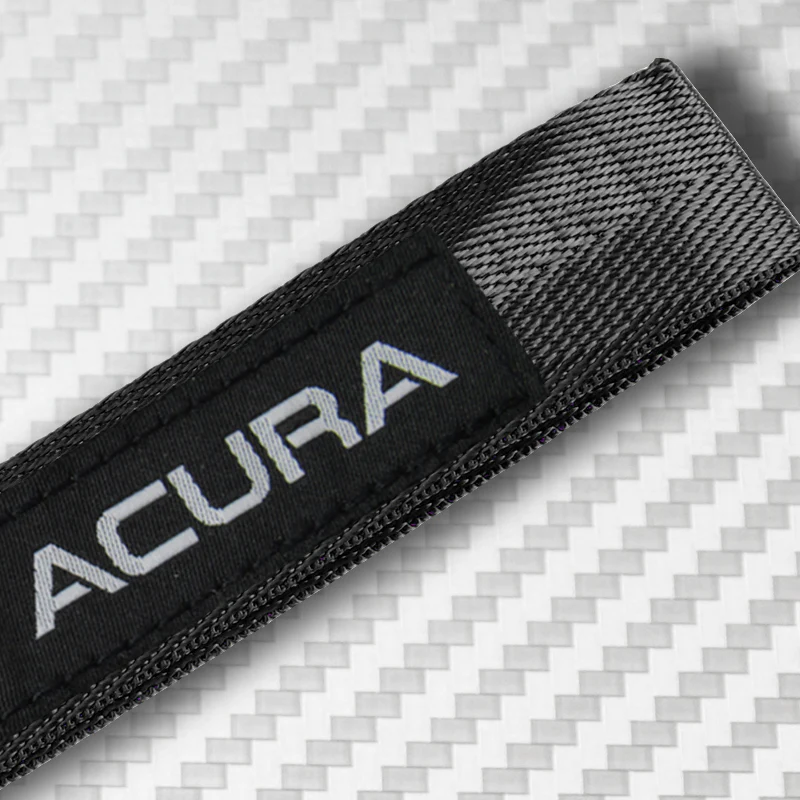 Universal Keychain Metal Key Ring Hook Nylon Strap Lanyard for ACURA Brand New - Image 6