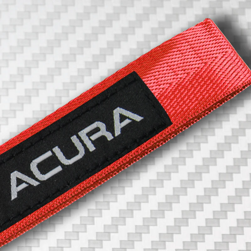 Universal Keychain Metal Key Ring Hook Nylon Strap Lanyard for ACURA Brand New - Image 6