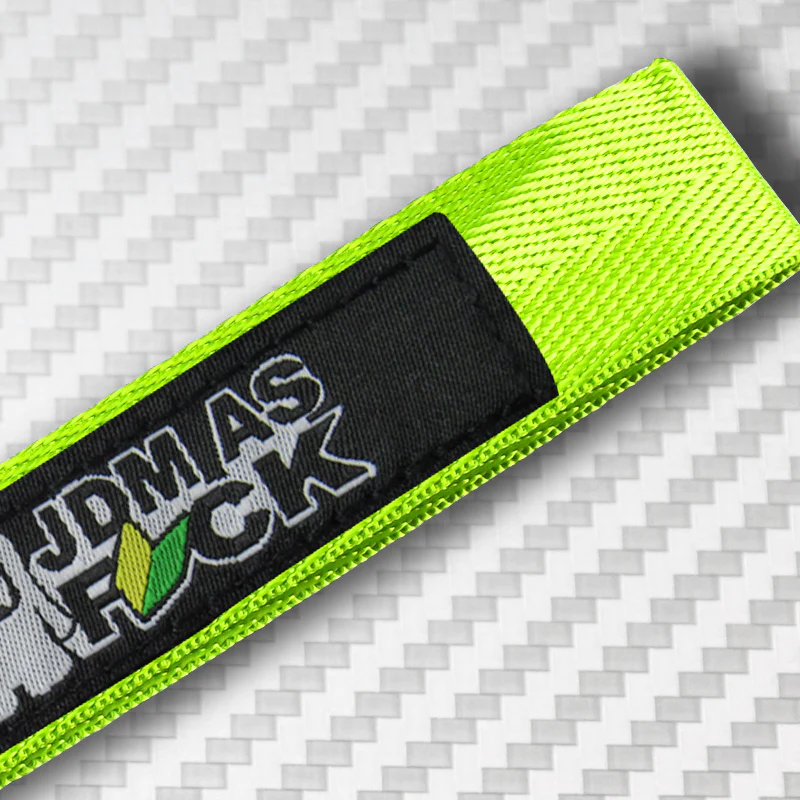 Universal Keychain Metal Key Ring Hook Nylon Strap Lanyard for JDM AS FCK JAF Brand New - Image 4