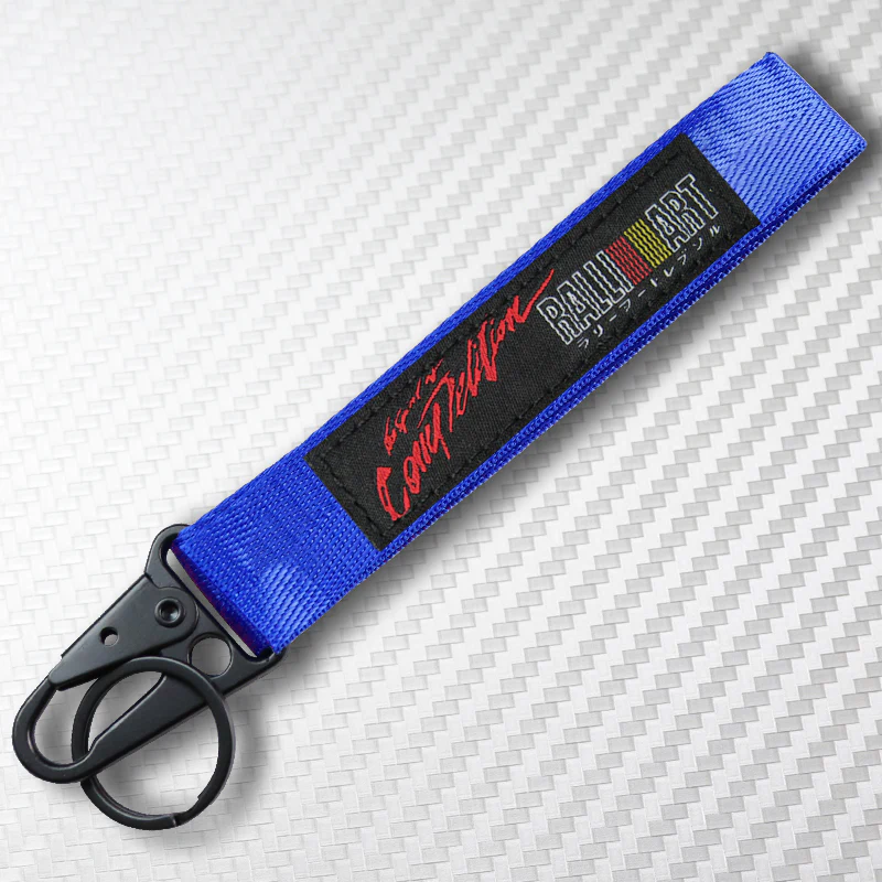 Universal Keychain Metal Key Ring Hook Nylon Strap Lanyard for RALLIART Brand New - Image 4