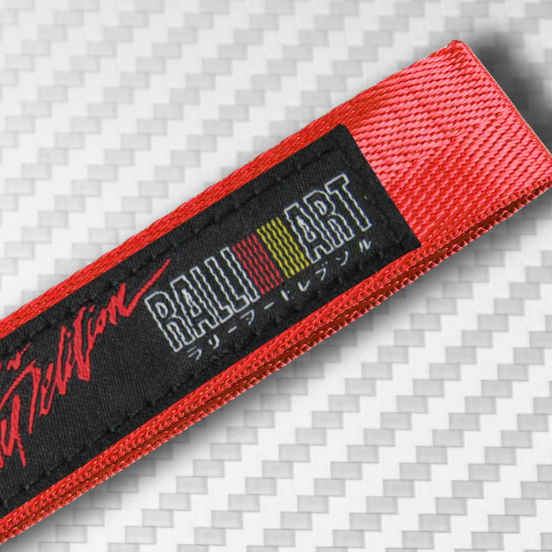 Universal Keychain Metal Key Ring Hook Nylon Strap Lanyard for RALLIART Brand New - Image 6