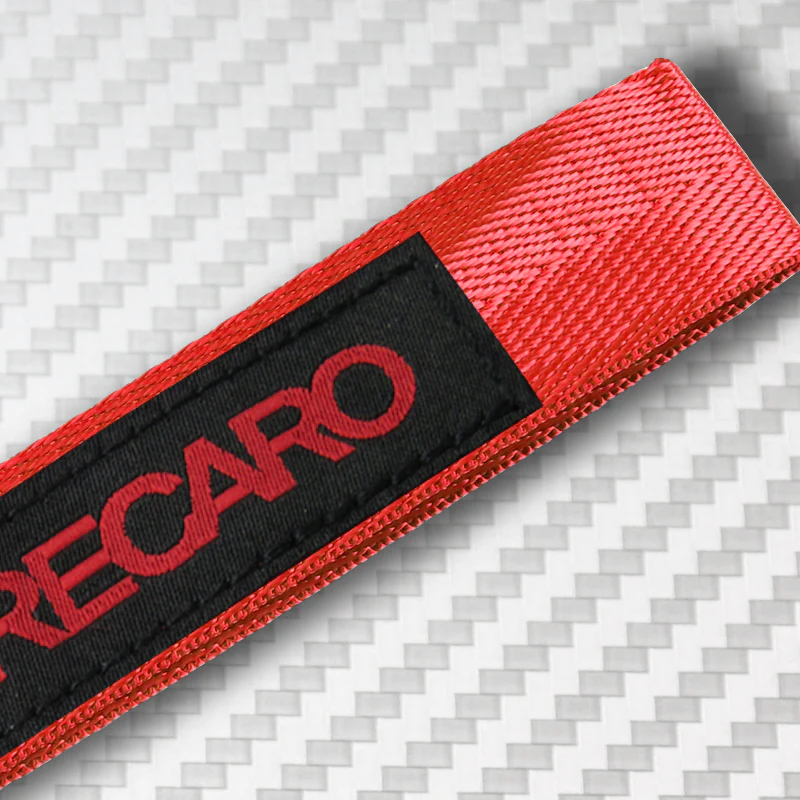 Universal Keychain Metal Key Ring Hook Nylon Strap Lanyard for RECARO Brand New - Image 6